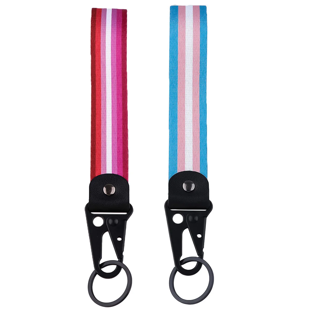 

Rainbow Keychain Short Wrist Straps Cute Lanyard Mobile Phone Rope USB ID Card Badge Holder Keyring Belt Strap Hanging Rope