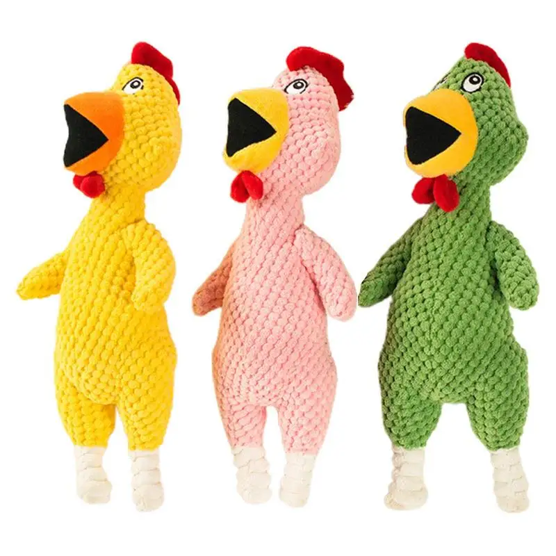 

Dog Squeaky Toys Interactive Toys Pets Relieve Boredom And Scream Chicken Toys Interactive Squeak Funny Cute Dog Toy Puppy Chew