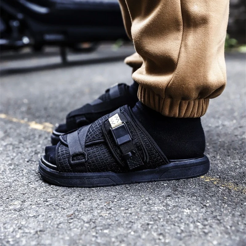 CHRISTO VISVIM odblaskowe kapcie męskie letnie na co dzień znosić zewnętrzne dla par street