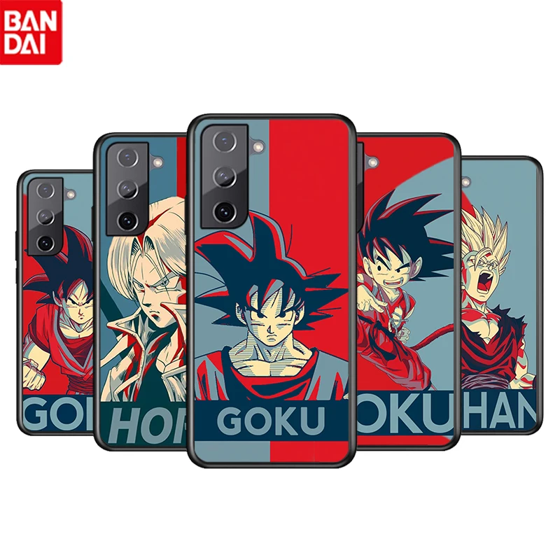 

Hot Anime Dragon Ball Cool For Samsung Galaxy S22 S21 S20 Ultra Plus Pro S10 S9 S8 S7 4G 5G TPU Soft Black Silicone Phone Cover