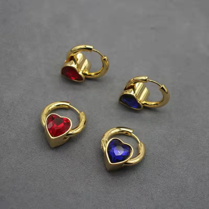 

European and American new love combination earrings