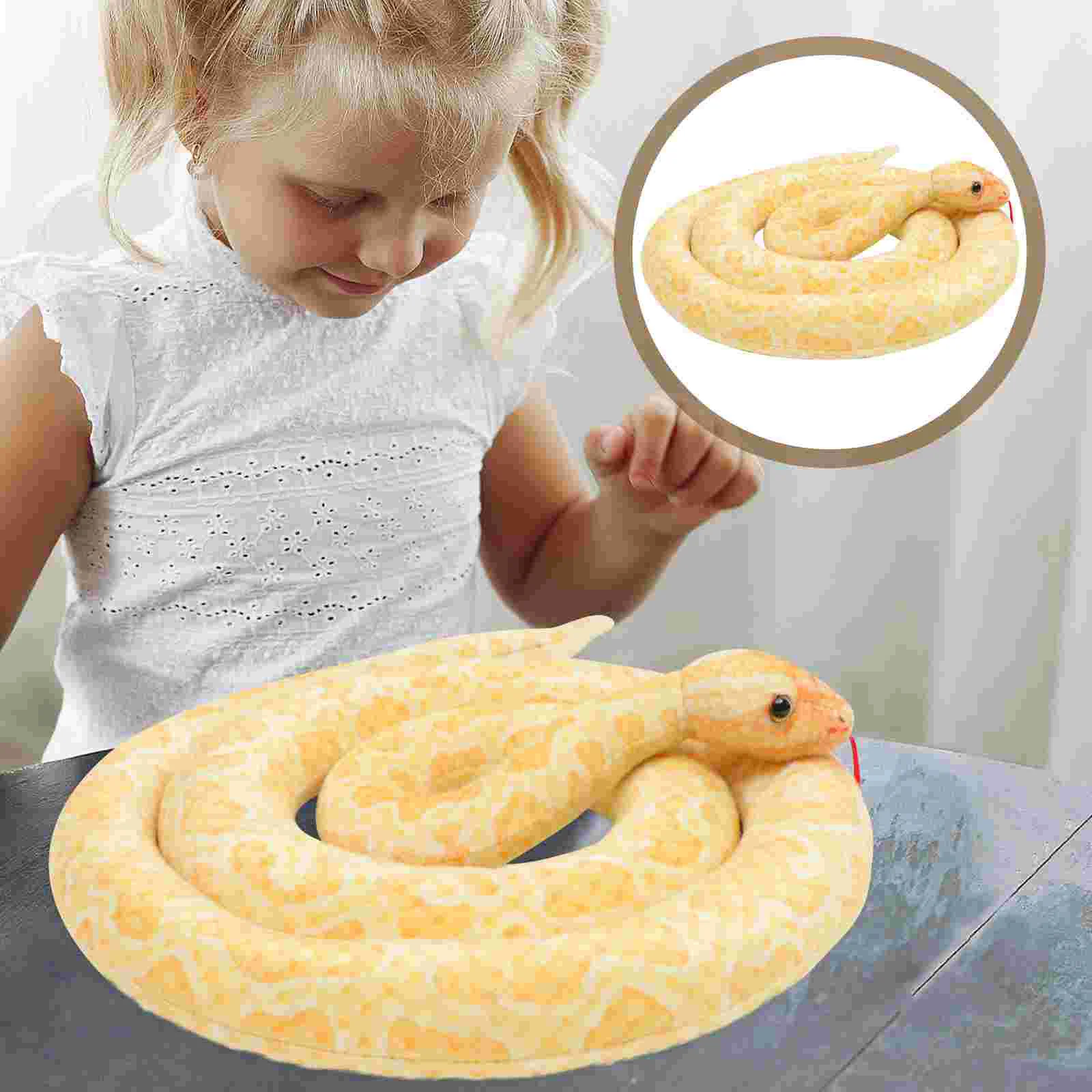 

Luxury Throw Pillows Plush Snake Decor Animal Artificial Snakes Pp Cotton Child
