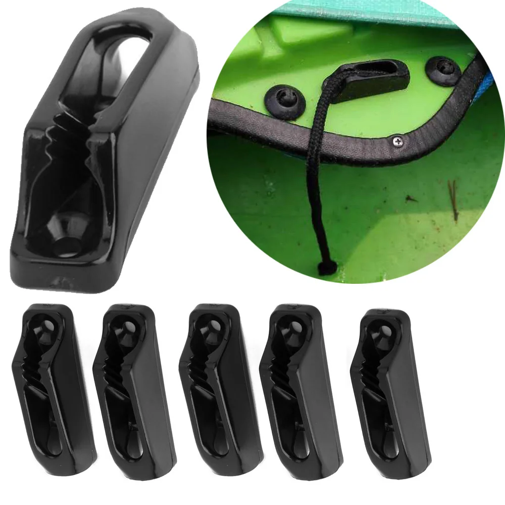 Canoe Nylon Self-lock Rope Cord Tensioner Runner Anchor Jam Cleat 6pcs