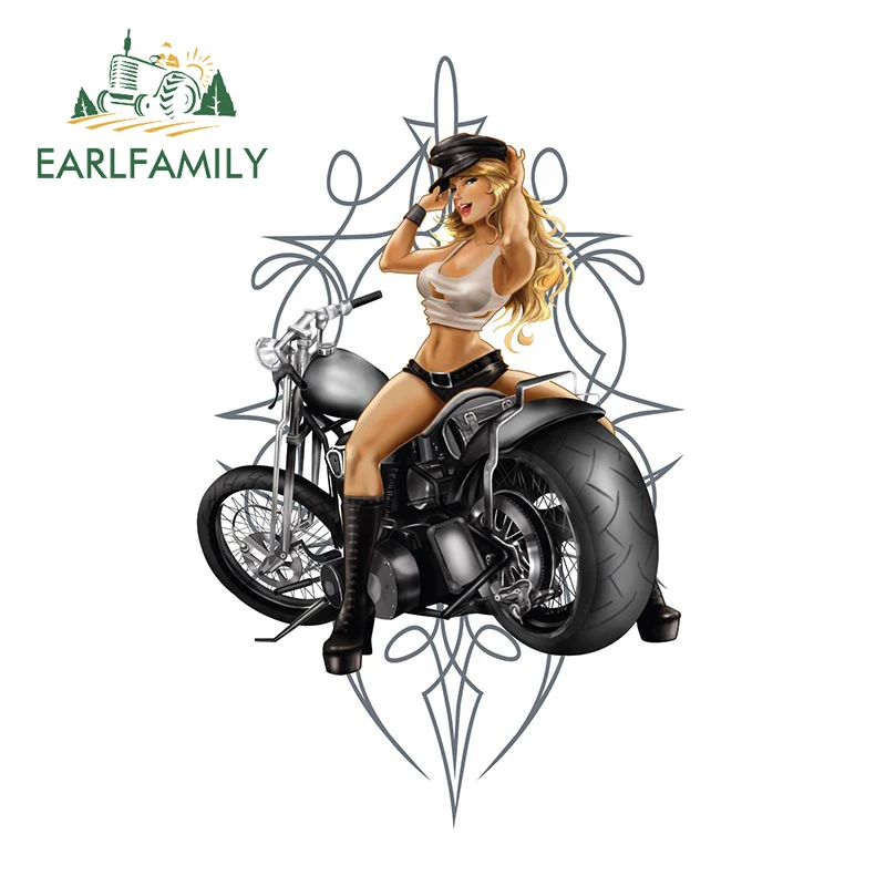 

Наклейка на автомобиль, с рисунком, для мотоциклистов, 13 см х 8,3 см, стикеры мотокросса