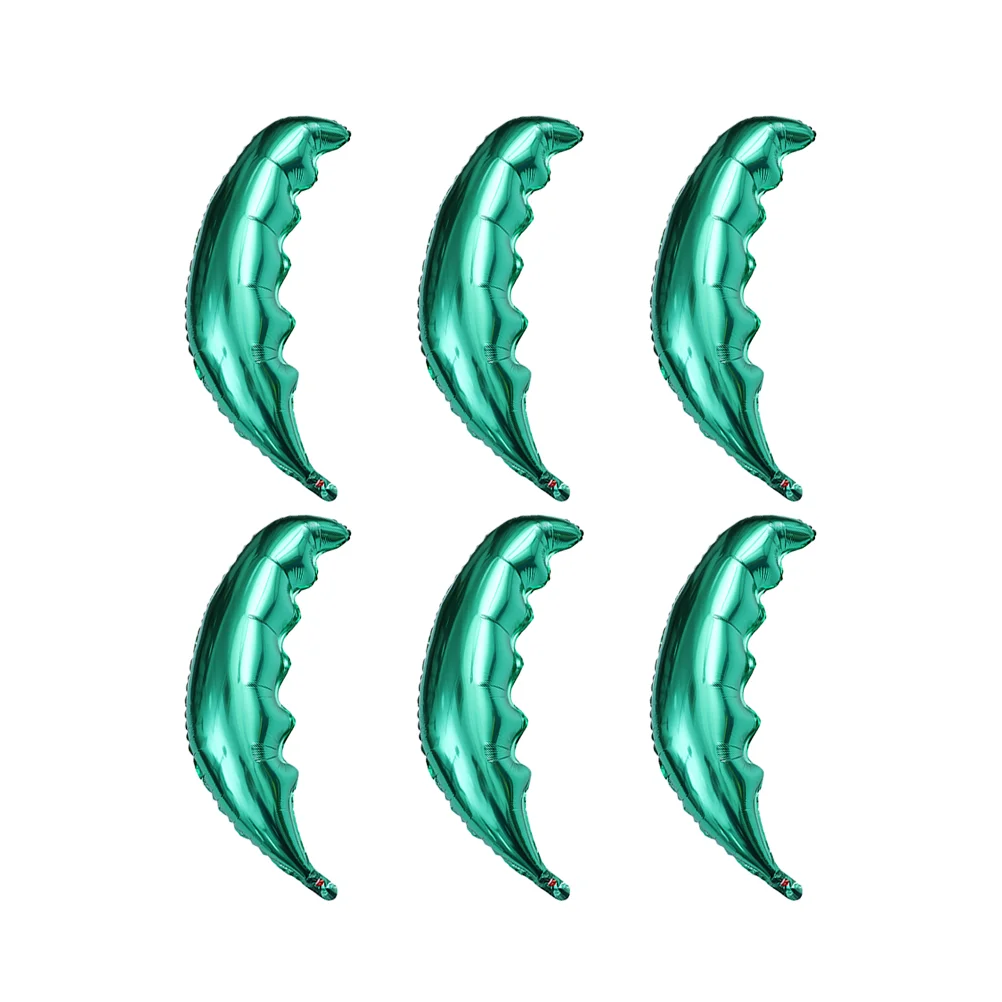 

6 Pcs Hawaiian Theme Balloons Palm Tree Balloon Palm Leaves Party Decorations Luau Balloons Tropical Aluminum Mylar Balloons
