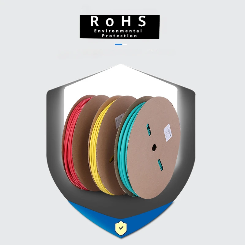 Термоусадочная трубка 1 м 3:1 с двойными стенками клеевая диаметром 6/2 4/3 2/4 8/6 4/7 9/9