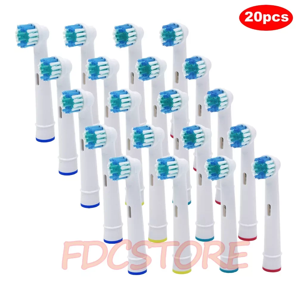 

20PCS Tooth Brush Heads Replacement For Braun B Soft Bristle,Vitality Dual Clean/Professional Care SmartSeries