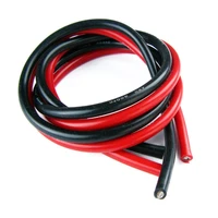5 meters cable high temperature resistance silicone wire10 12 13 14awg 16 18 20awg 2 5m red and 2 5m black cable high qualityne