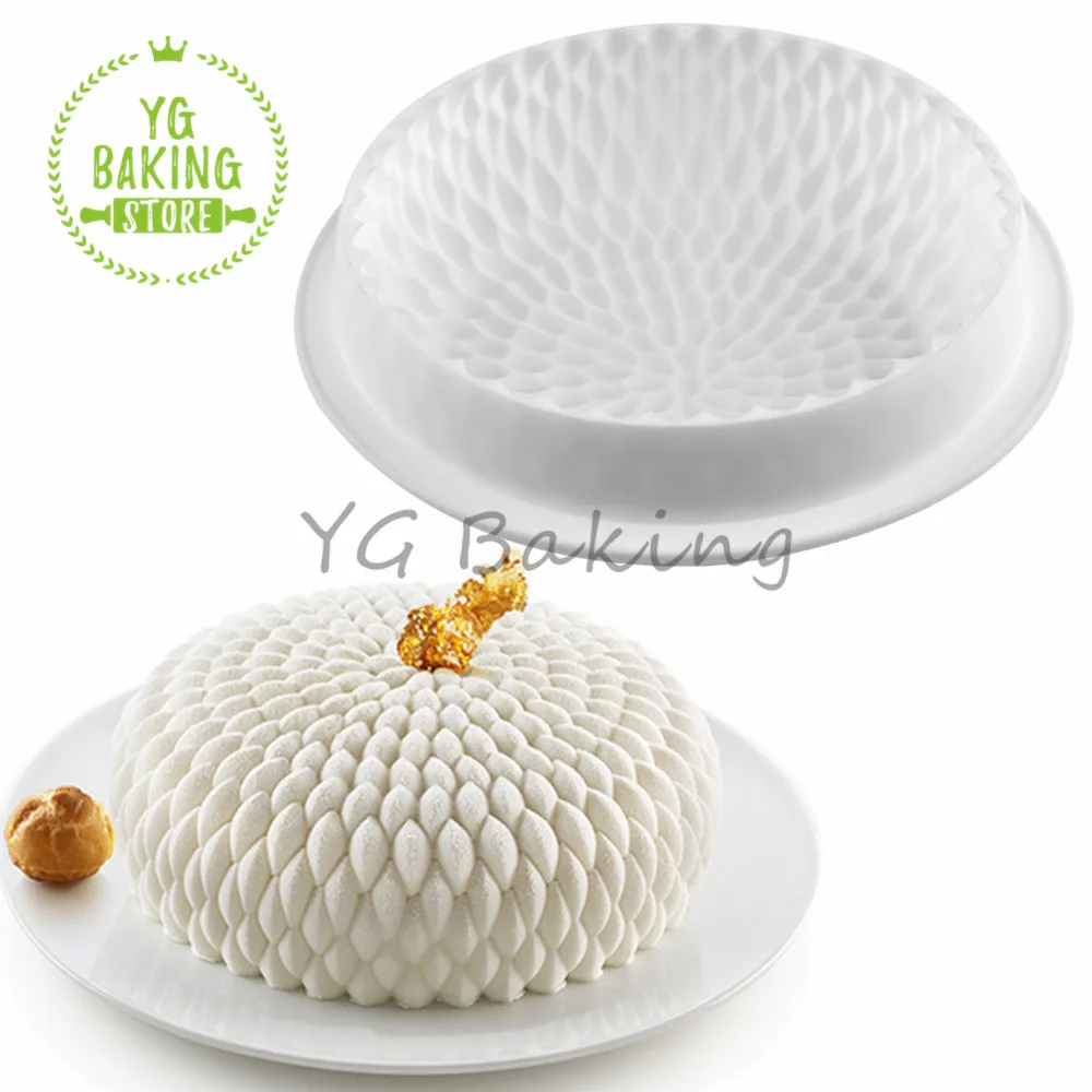 

Dorica Single Large Size Santa Ana Flower Design Silicone Mousse Mold DIY Dessert Chocolate Mould Cake Decorating Tools Bakeware