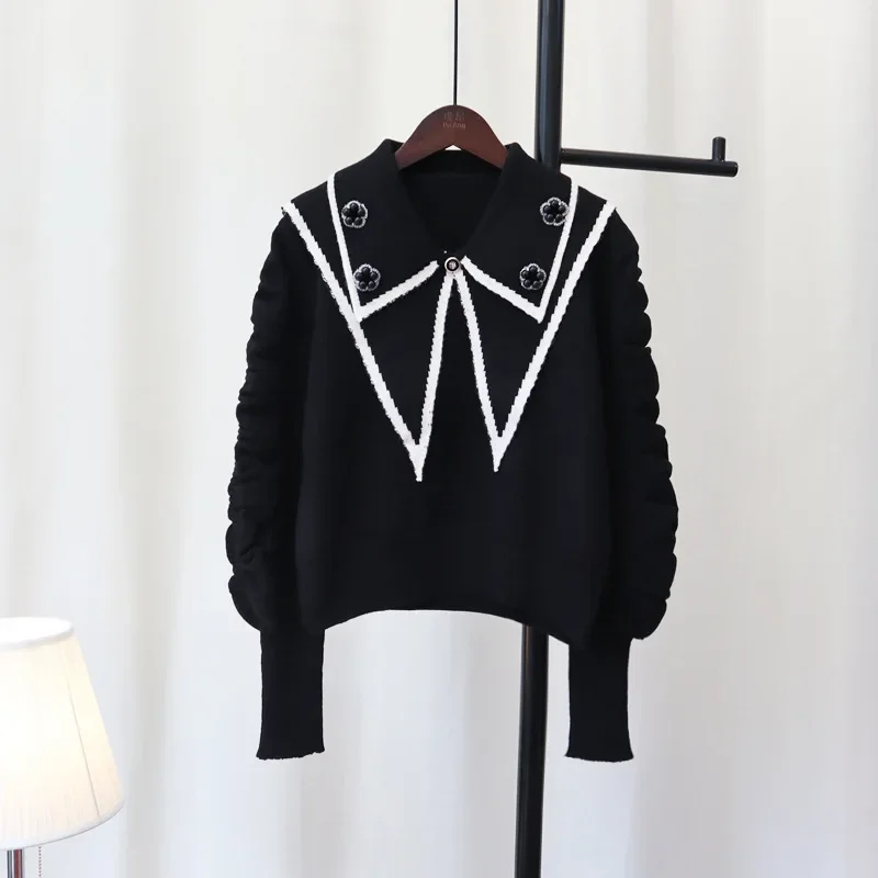 

Женский свитер пуловер зима 2022 новый стиль для беременных серого 22