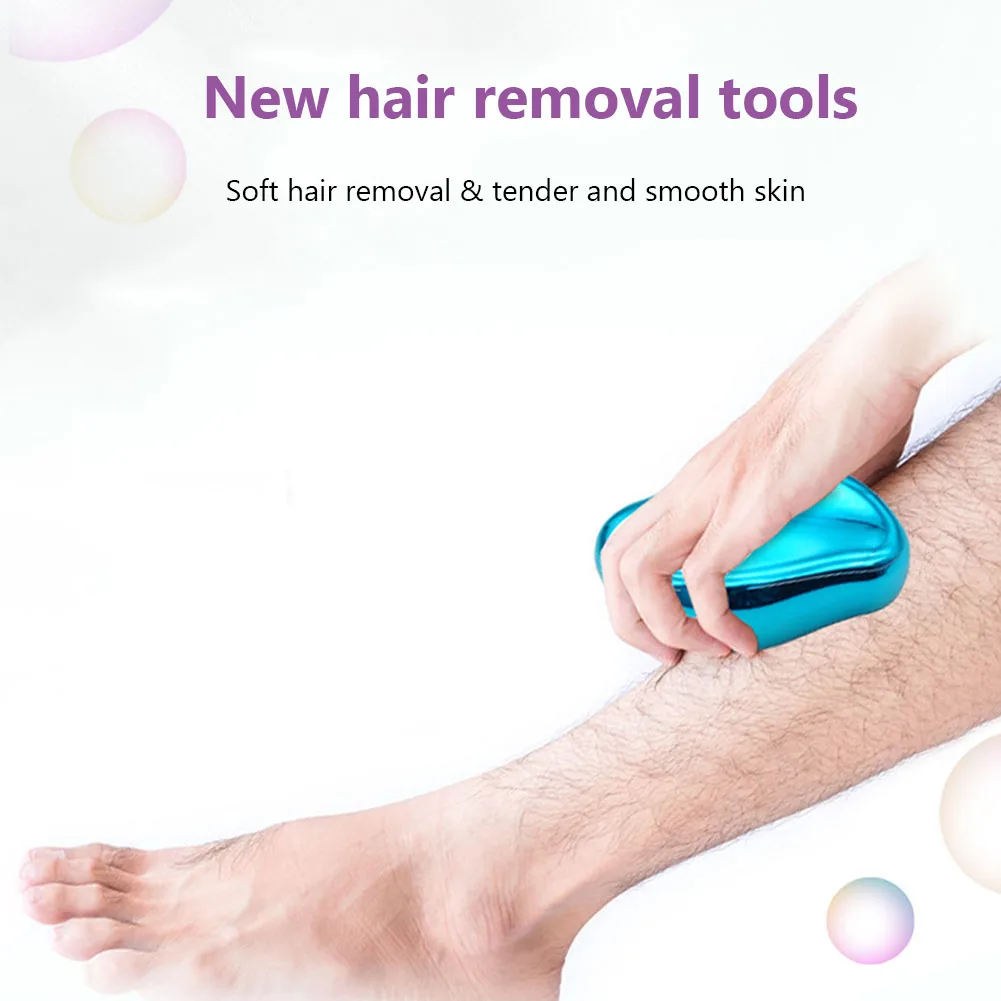 

Physical Hair Removal Painless Safe Epilator Reusable Body Beauty Depilation Easy Cleaning Tool Glass Hair Removal for Women Men