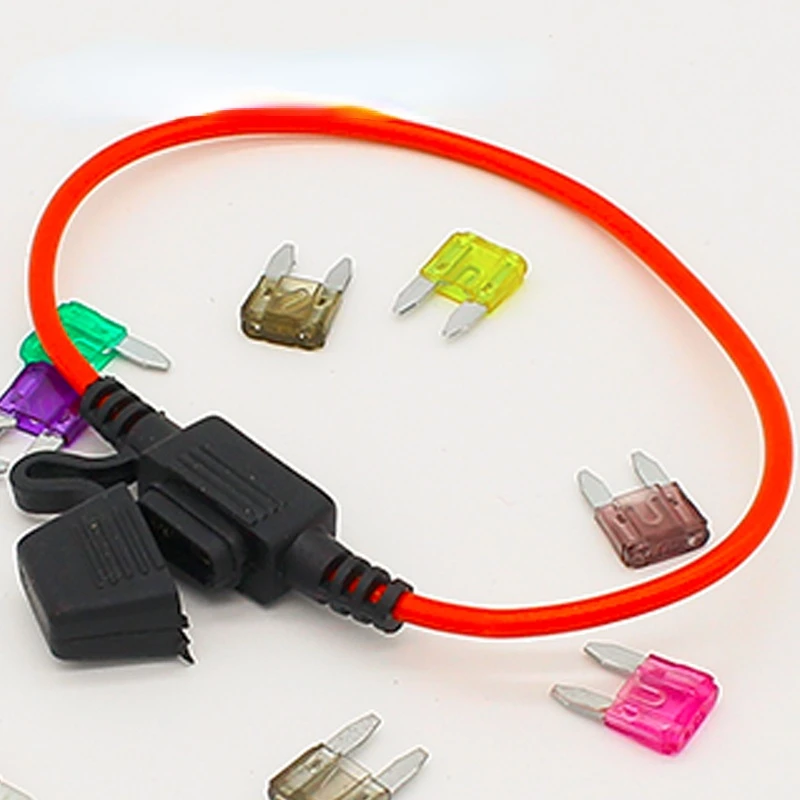 

1pcs waterproof auto inline Mini In-Line Fuse Holder + 1pcs Fuse Inserts
