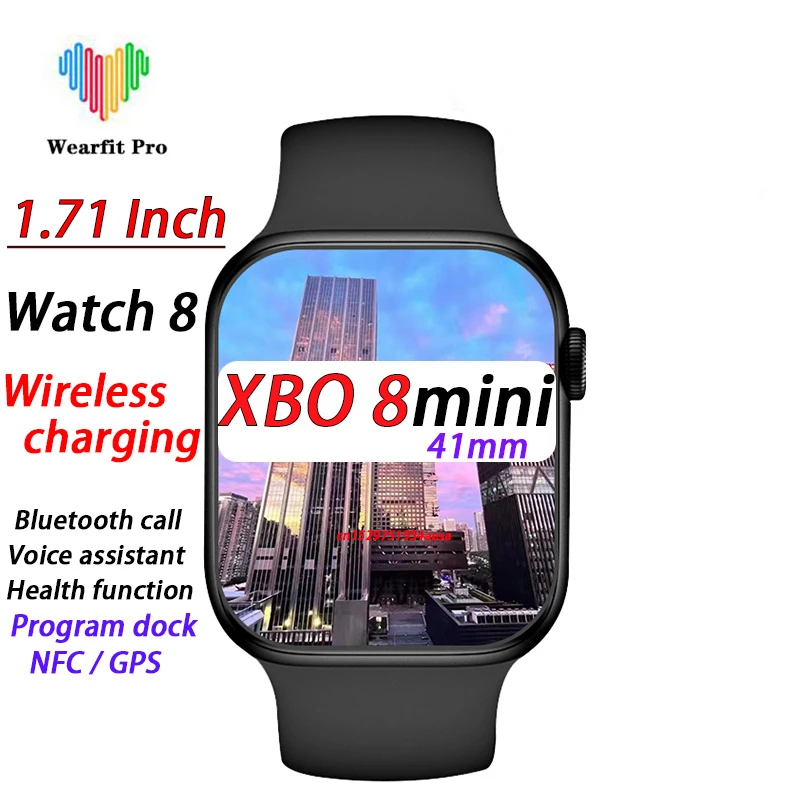 

Women Men Smart Watch 2023 40mm 41mm Series 8 Wireless charging Bluetooth Call Program Dock NFC GPS New XBO 8mini Smart Watch
