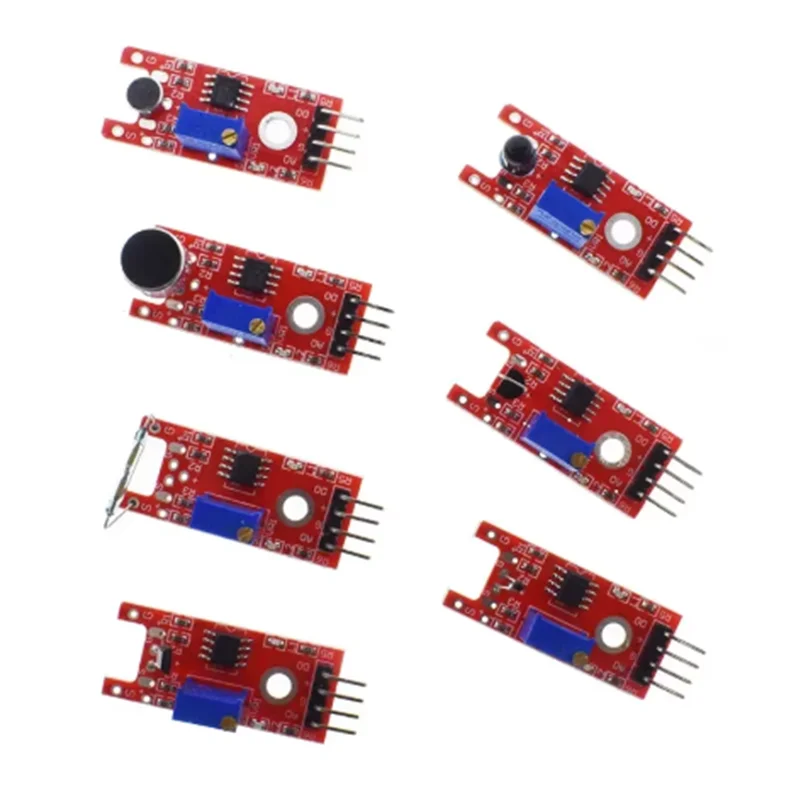 Фото Набор из 45 сенсорных модулей (16 видов) для Arduino Raspberry Pi, лучше, чем 37 в 1, с коробкой, DIY UNO R3 MEGA2560 №3