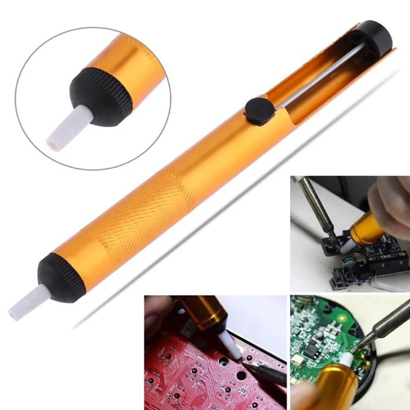 

Aluminum Metal Tin Soldering Pen Vacuum Removal Desoldering Hand Welding Tool