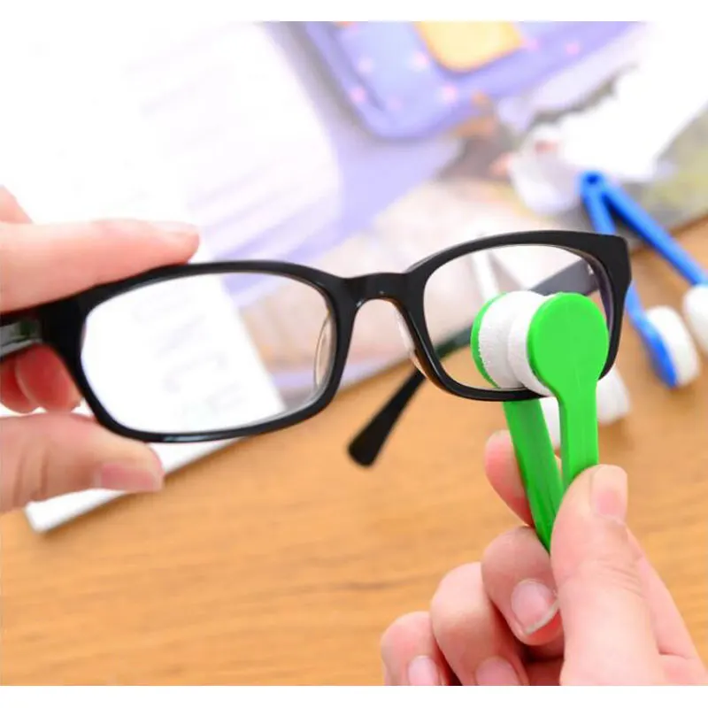 1-4Pcs/Set Portable Multifunctional Glasses Cleaning Rub Eyeglass Sunglasses Spectacles Microfiber Cleaner Clean Brushes
