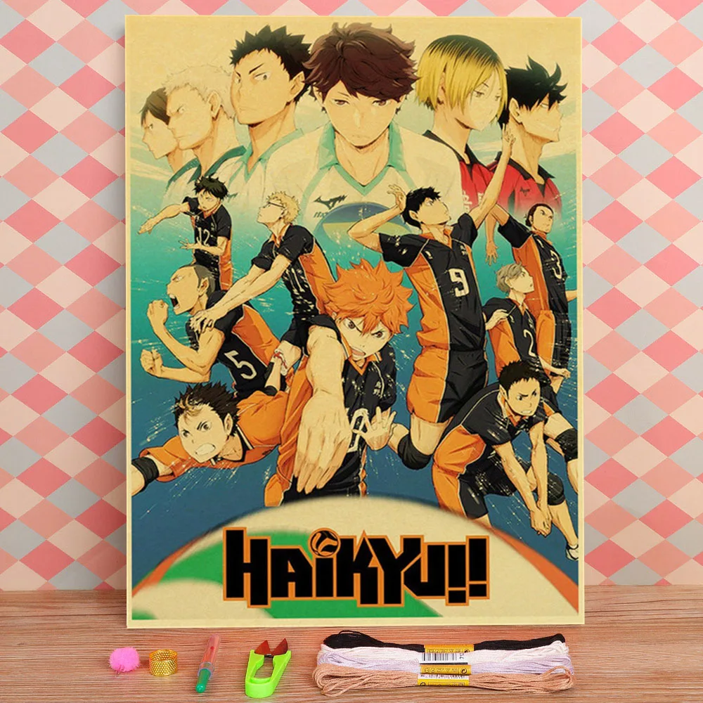 

Японское Аниме Haikyuu с предварительной печатью 11CT вышивка крестиком DIY Вышивка узоры DMC нитки хобби Рукоделие Шитье живопись для взрослых