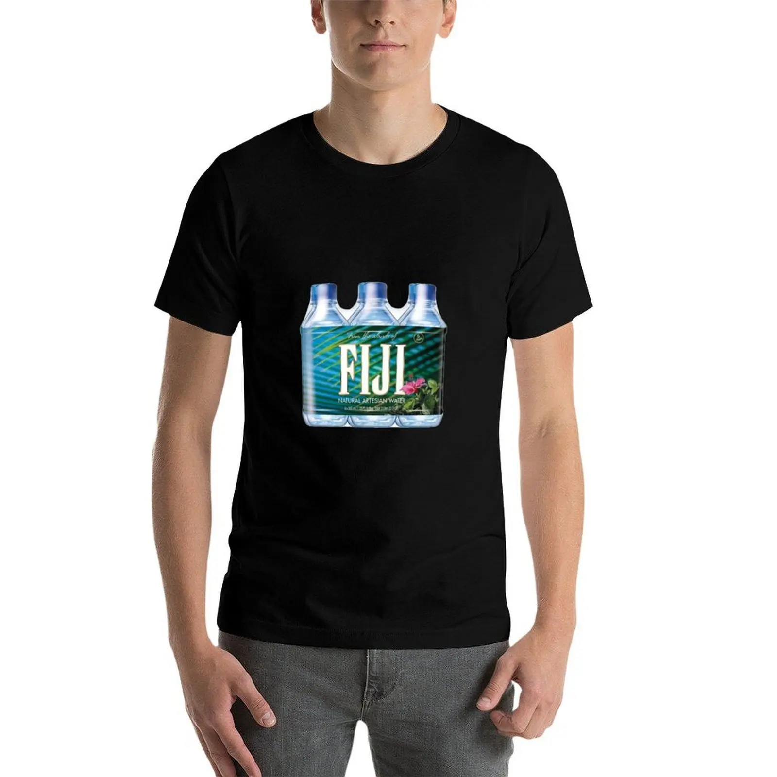Фото Футболка FIJI WATER SIXPACK, простая повседневная футболка с короткими рукавами №4