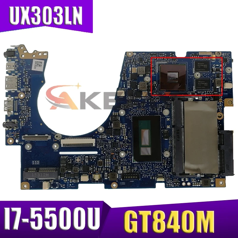 

U3000 for ASUS UX303 UX303L UX303LB UX303LN U3000 U303L laptop motherboard mainboard 100% test OK I7-5500U cpu GT840M