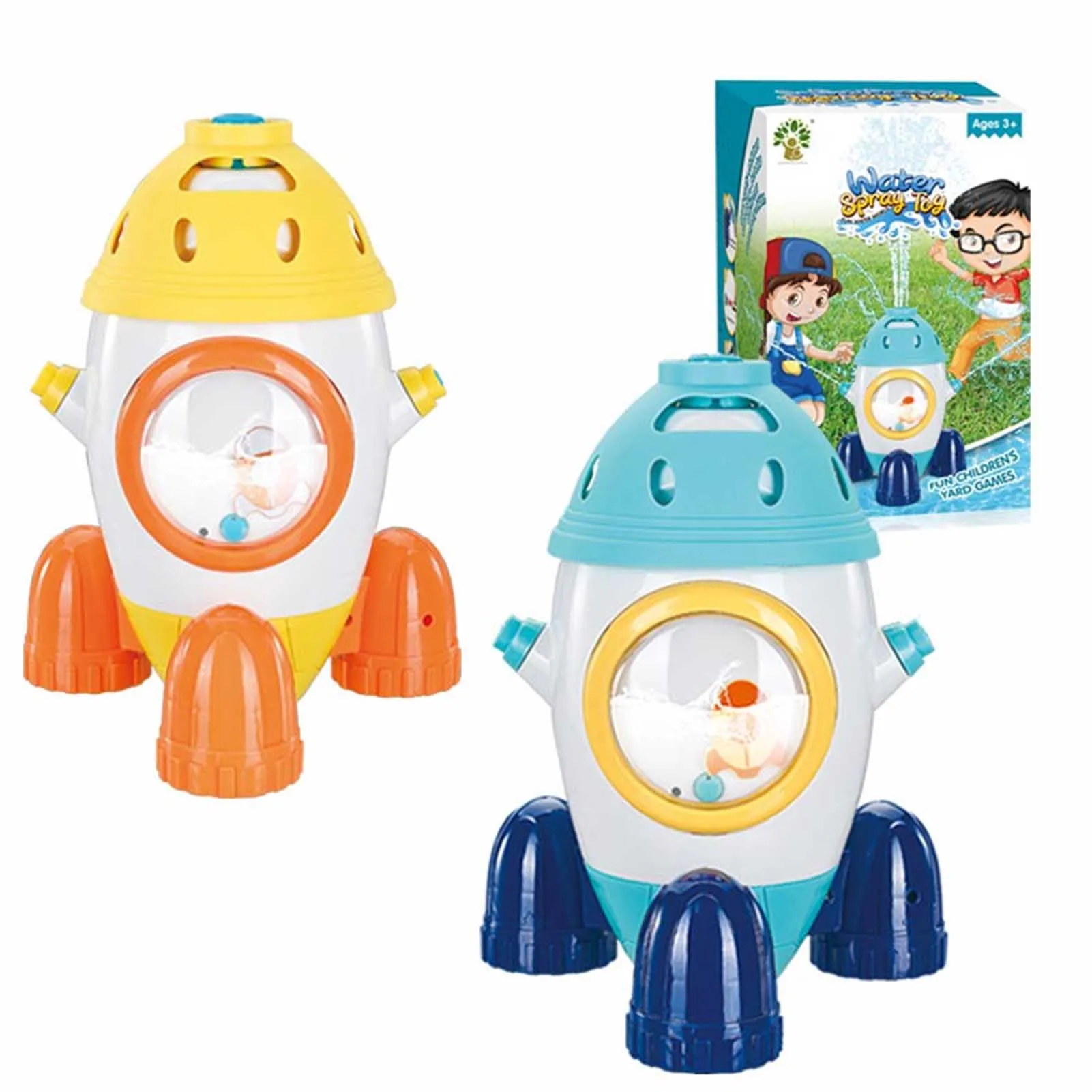 

Summer Sprinkler Rocket Children's Rotatable Water Play Toy Kids Sprinkler Summer Outdoor Toys For Backyard Summer Entertainment