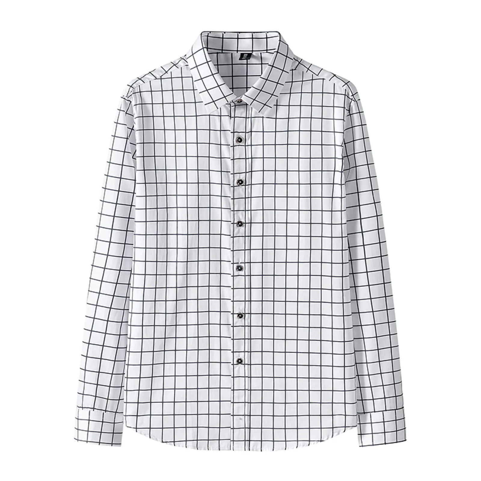 

Мужская однобортная повседневная Пляжная футболка в полоску с отложным воротником на осень и зиму, мужская Тонкая футболка с большими длин...