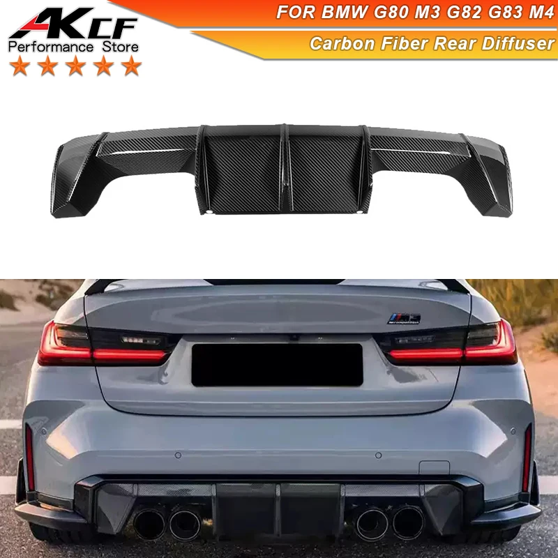 

High Quality Carbon Fiber MP Style Rear Diffuser For BMW G80 M3 G82 G83 M4 Upgrade Rear Bumper Splitter Lip Diffuser Cover Trim