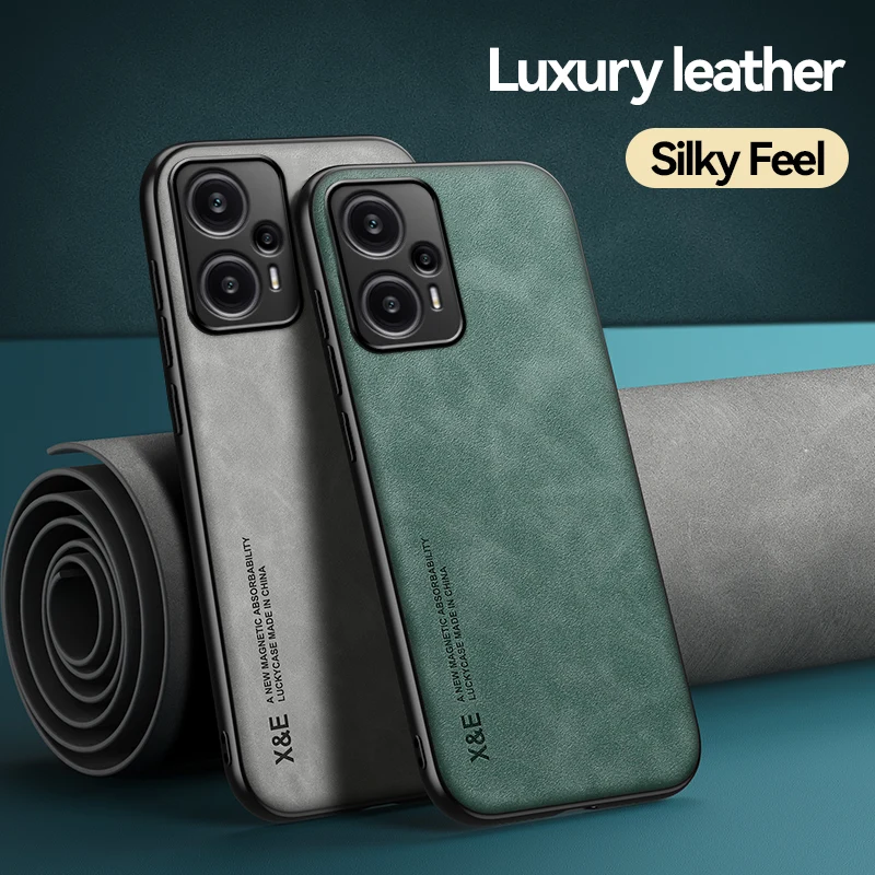 

For Xiaomi POCO F5 Leather Case Sheepskin Texture Back Cover Shockproof Phone Case for Xiaomi Poco F5 Pro 5G