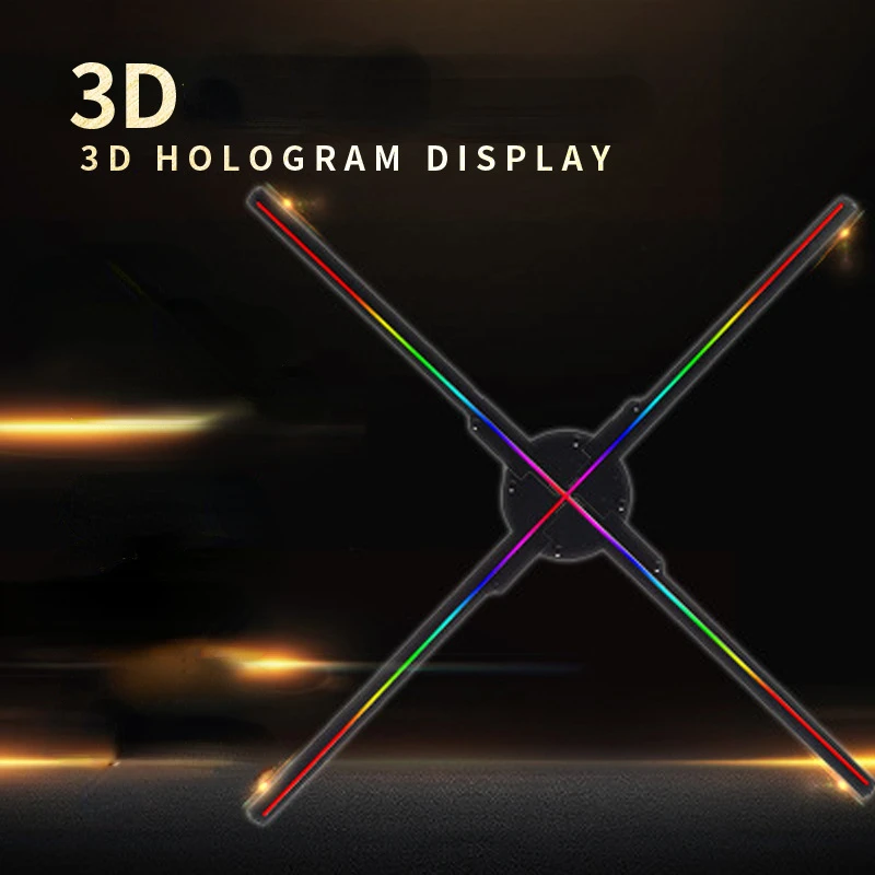 

56cm 3d Hologram Projector Wifi APP Control Led Display Sign Player Hologram Fan Wall Mounted Advertising Machine Logo Projector
