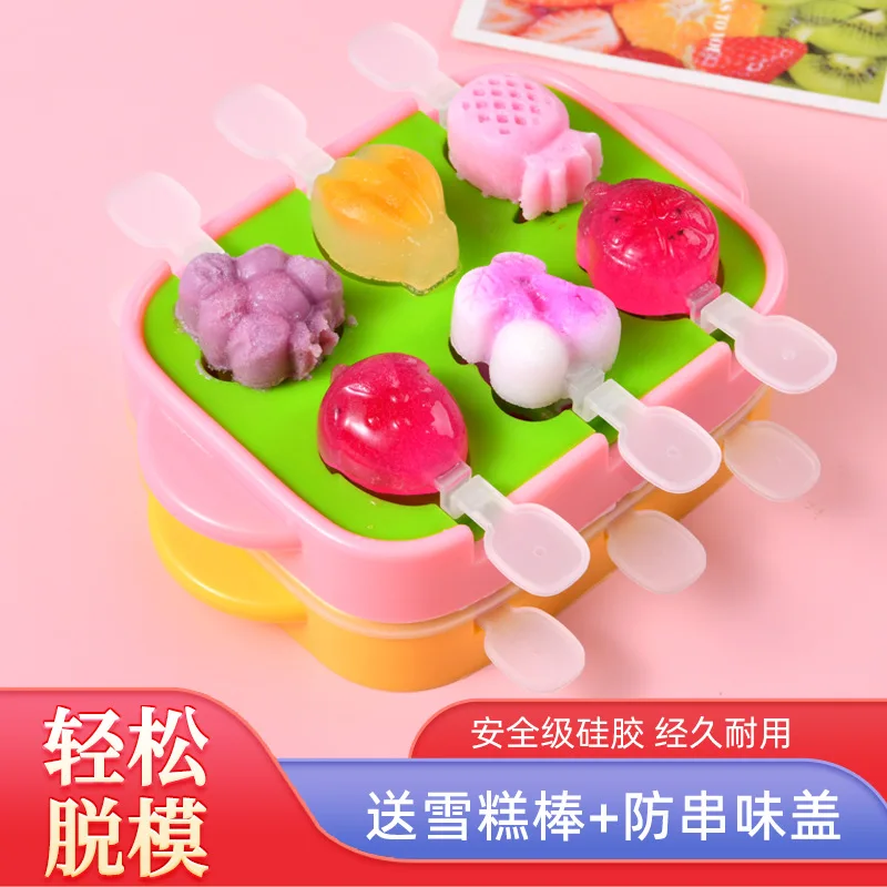 

Ice Cream Mold Silicone Ice Cream Stick Mold Home Made Ice Cream Stick Ice Cream Mold with Lid