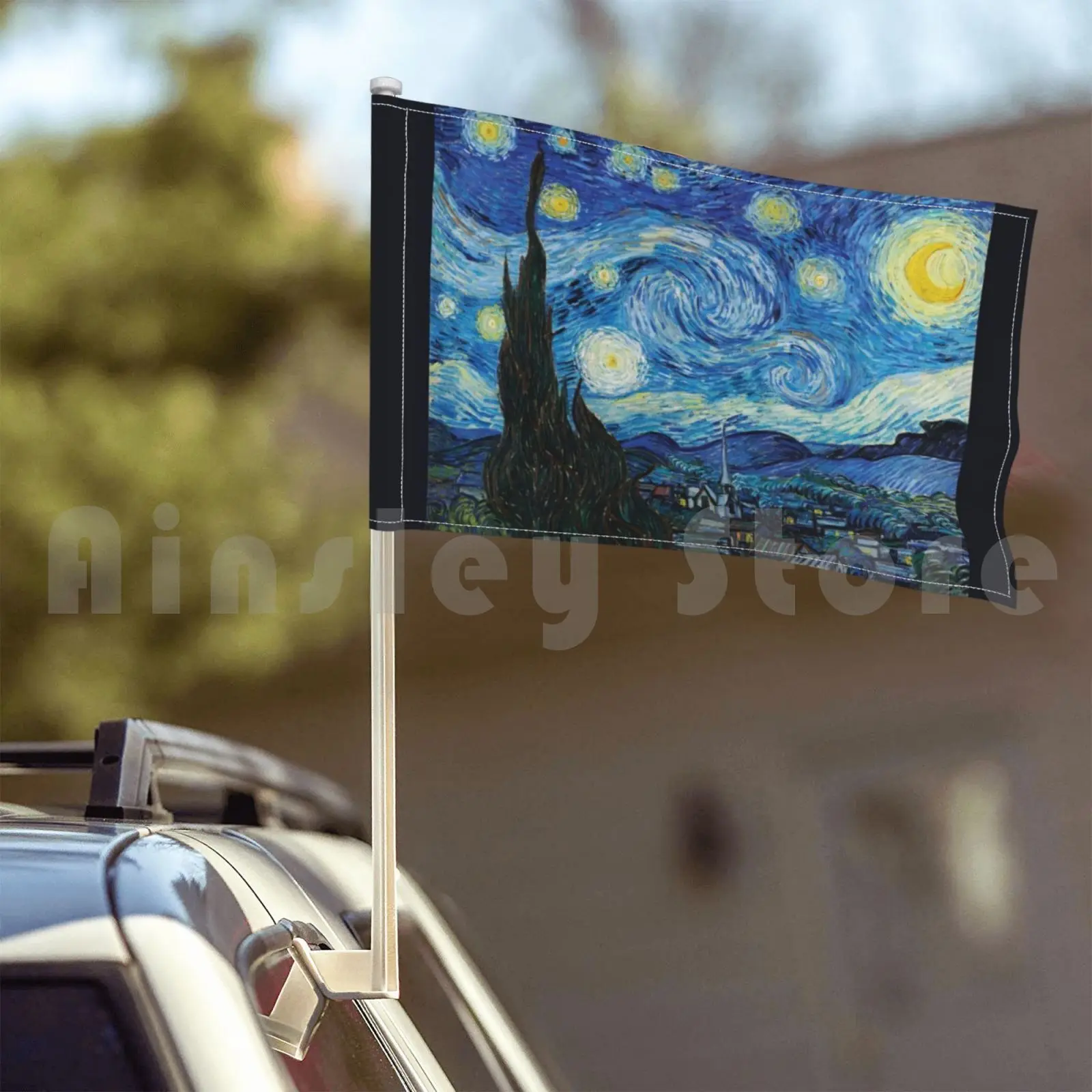 Звездная ночь от Винсента Ван Гога наружный декор флаг автомобиля 514 звездная