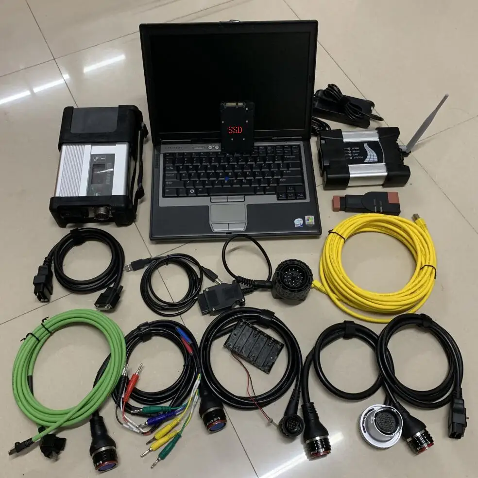 2-в-1 ноутбук компьютер D630 инструмент диагностики автомобиля Mb Star ...