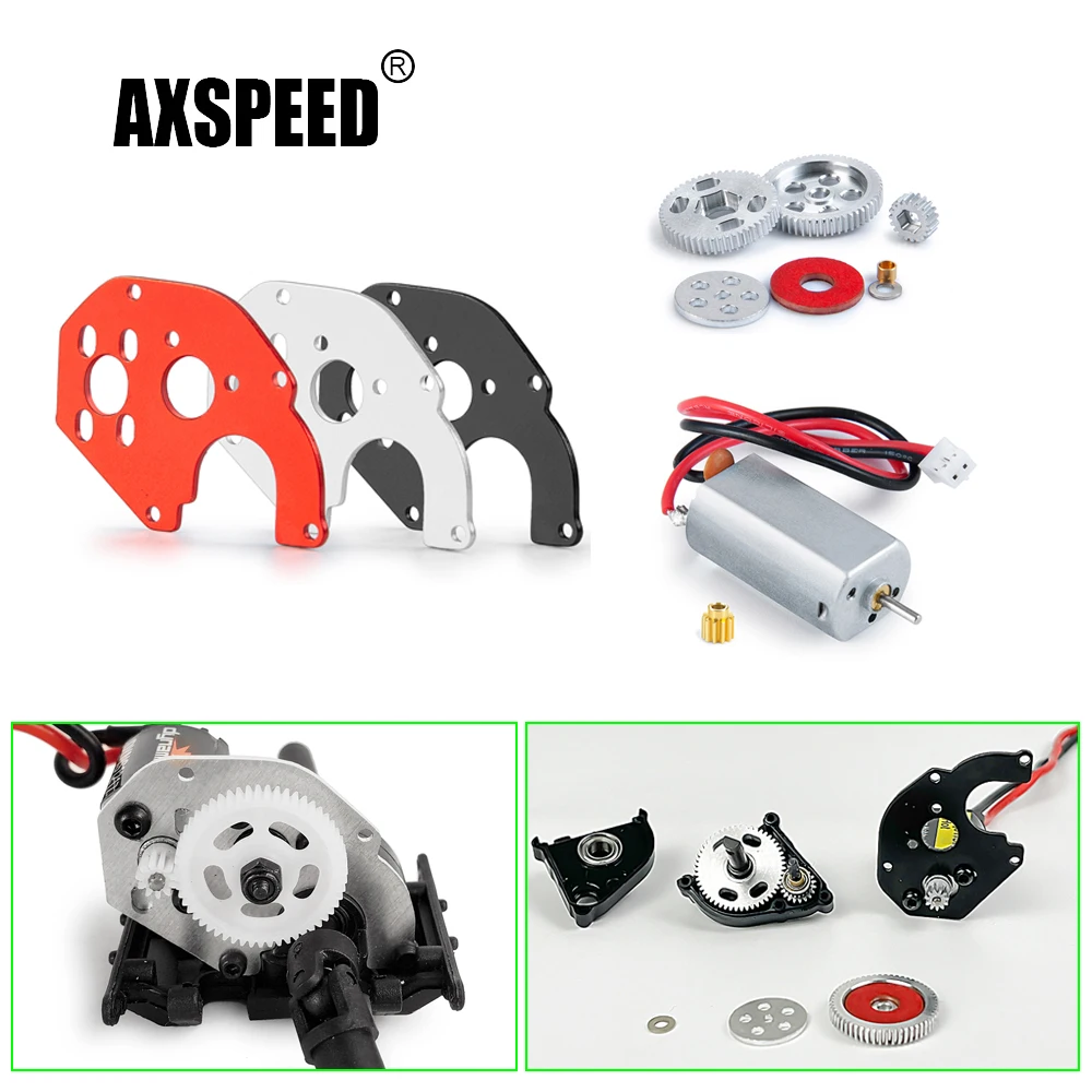 AXSPEED металлические моторные шестерни зубчатая коробка передач для Axial SCX24 90081 AXI00001