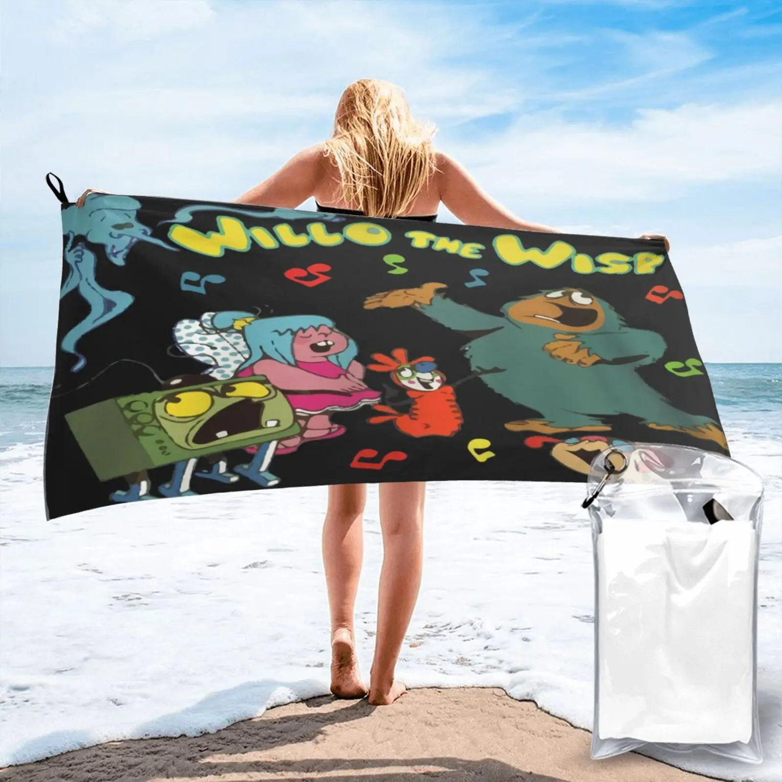 

Willo The Wispinspired By The 1980-е полотенце банное Большое пляжное полотенце s пляжное полотенце для ванной Большое банное полотенце для дома