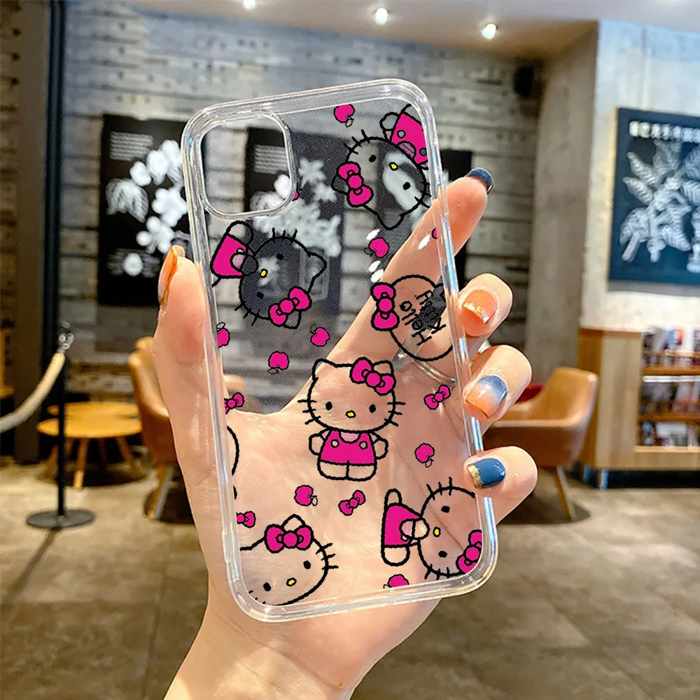 Kitty-Z-Good-looking-Hello Phone Case For iphone SE 2020 6 6S 7 8 11 12 13 Mini Plus X XS XR Pro Max transparent pretty cover | Мобильные