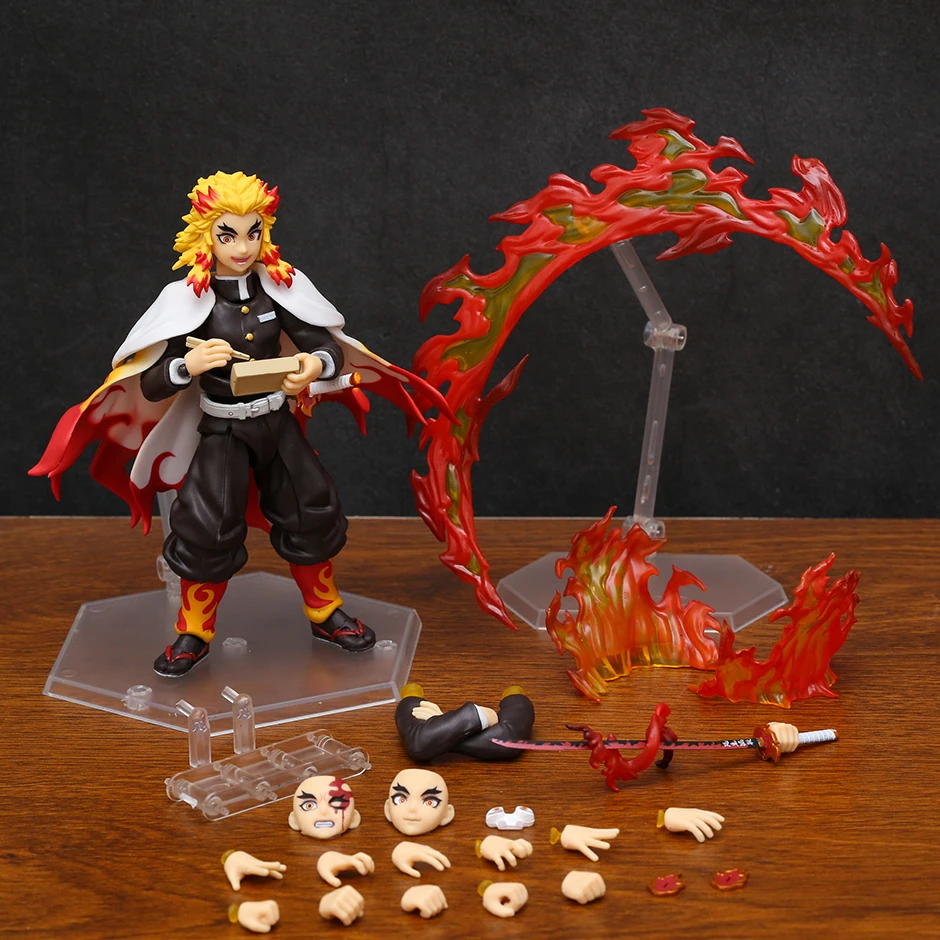 

Фигурка Figma 553 kyoпрорисование Rengoku, фигурка модели, игрушки, креативный подарок, коллекция, декоративная кукла