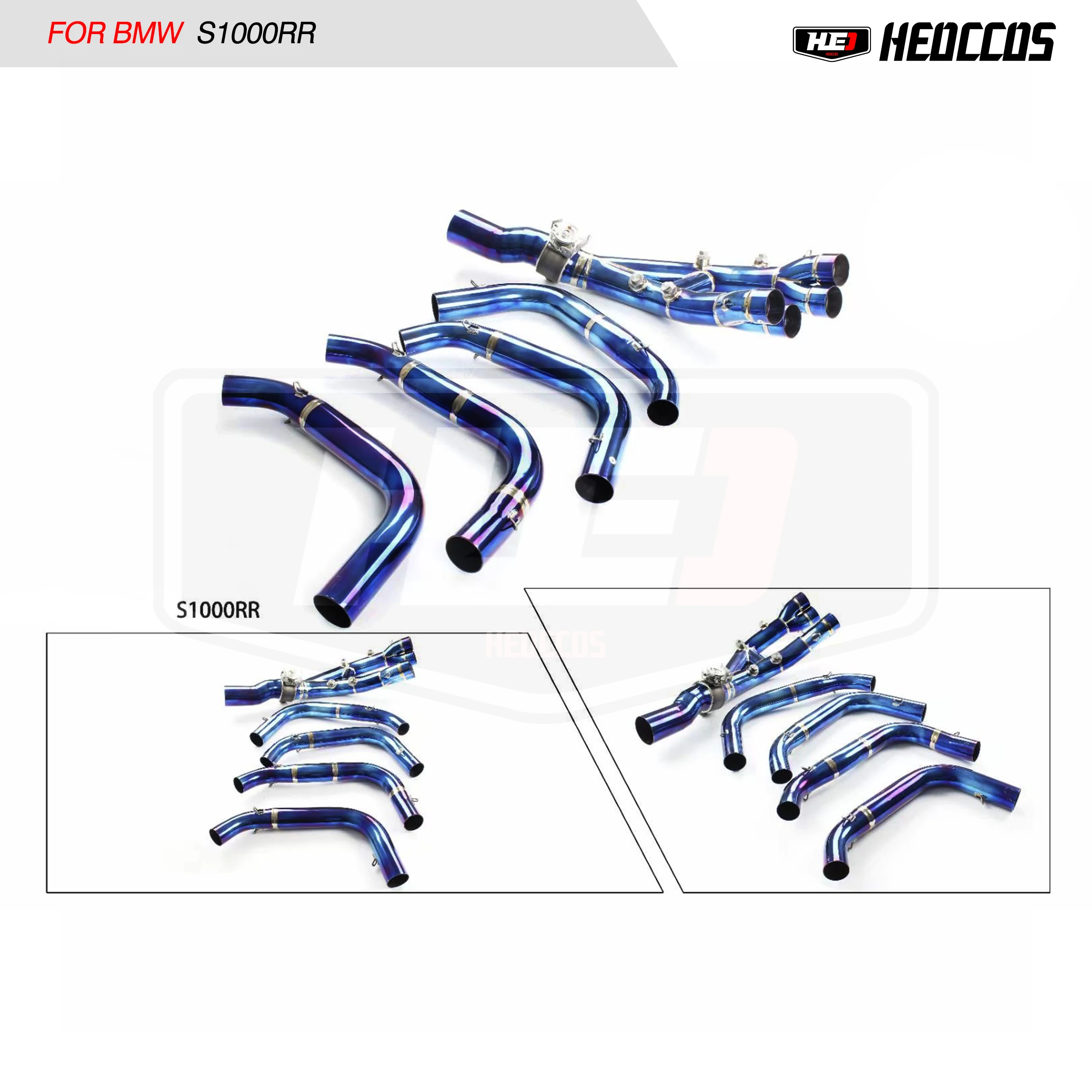 Гоночный комплект HEO для BMW S1000RR M S1000R коллекторы выхлопной трубы из нержавеющей