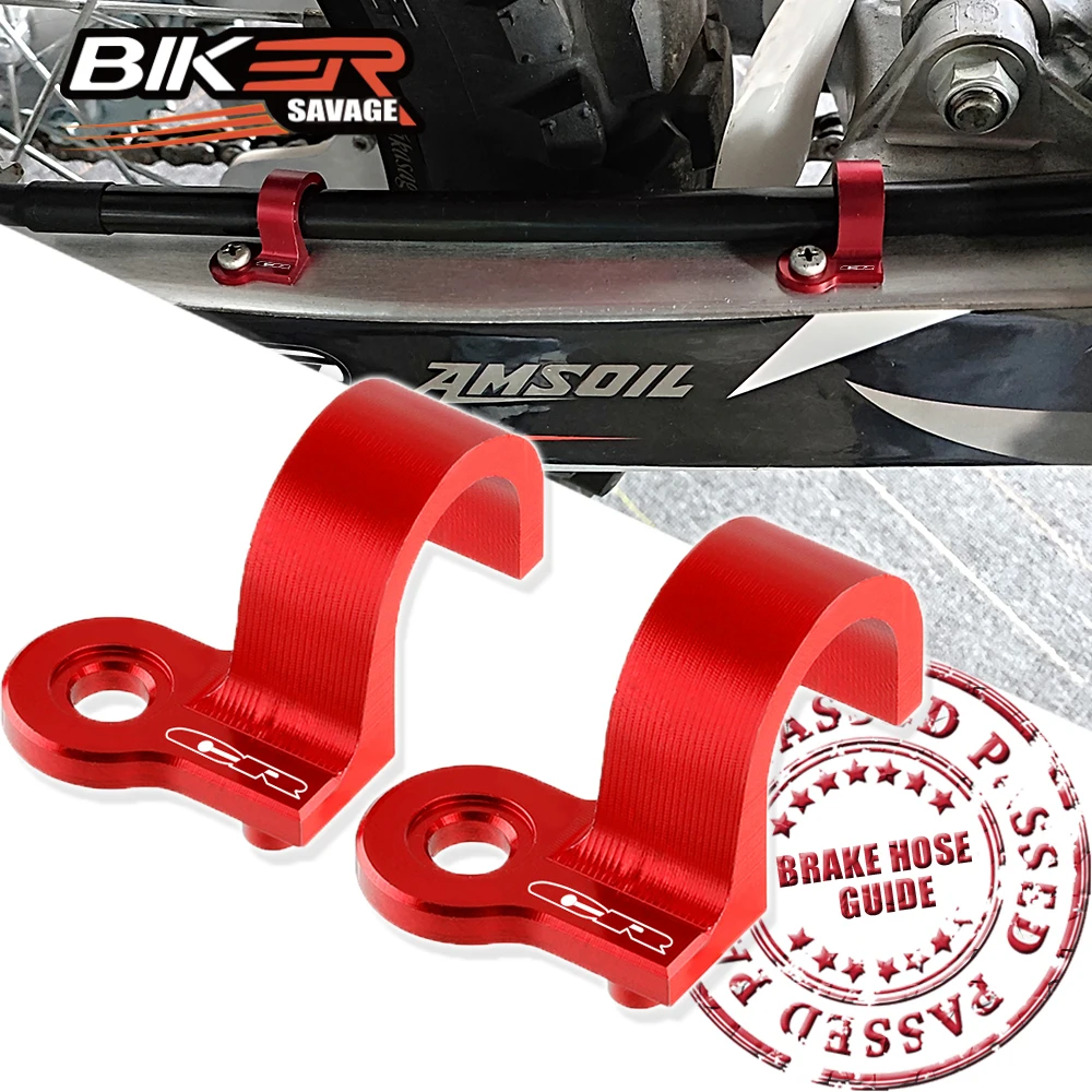 

Rear Brake Hose Guide Clamp For HONDA CR80R CR85R CRM 125R 250R Dirt Pit Bike Oil Line Holder Cable Clamping Motorcycle Parts