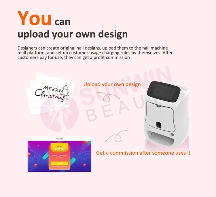 Портативный автоматический DIY принтер для дизайна ногтей