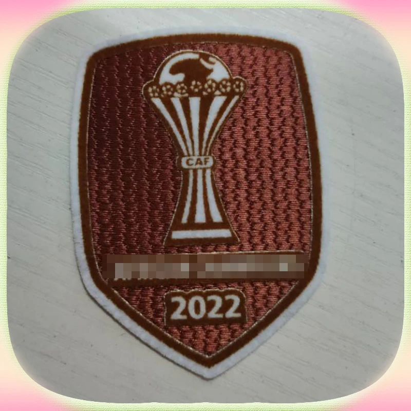 

2022 African Champions Football Badges Flocking Iron On Soccer Patches
