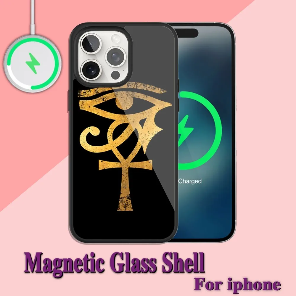 Чехол для iPhone с магнитной застежкой из Египта зарядки 13 14 15 11 12 Pro Max Plus