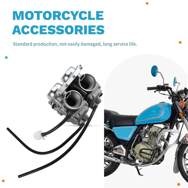 Фото Карбюратор для мотоцикла 26 мм, двухцилиндровый, для Honda Rebel 250, CB250, CMX250, CA250, CBT125, SPD26J, Qianjiang150, модель PD26JS-X59A №1
