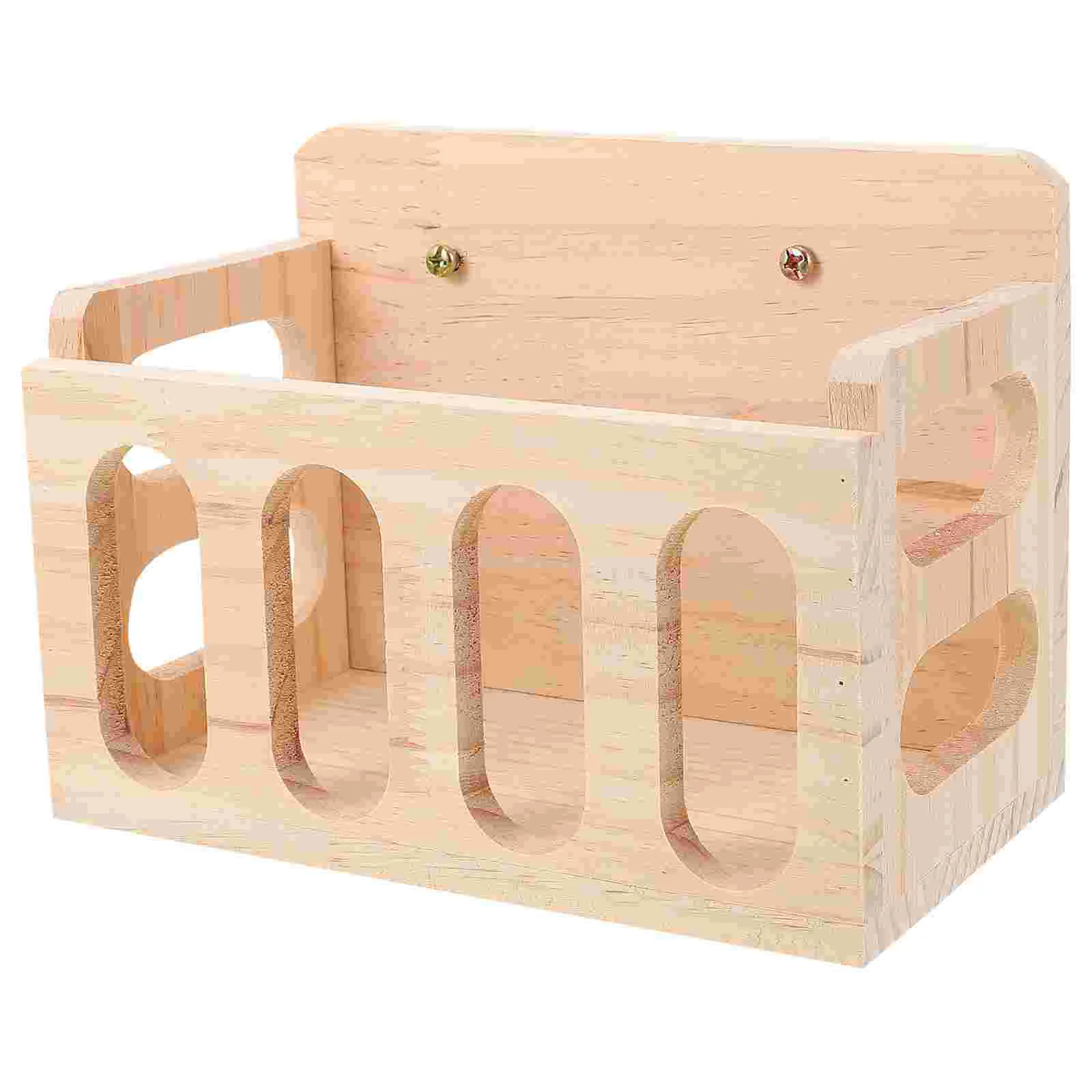 

Hay Feeder Rabbit Rackguinea Bunny Cage Chinchilla Holdergrass Wooden Wood Small Animalmanger Feeding Bowl Container Dispenser