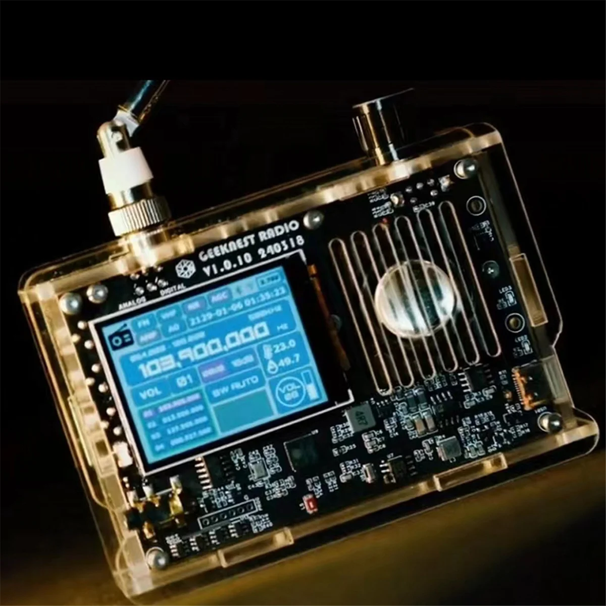 DIY полнодиапазонный радиоприемник V5A Kit FM AM MW SW Aviation Band SSB LSB USB с усилителем и