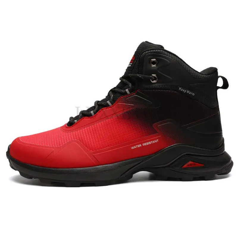 S Winter Boots Snow Hiking Sneakers Water Resistant Mid Ankl