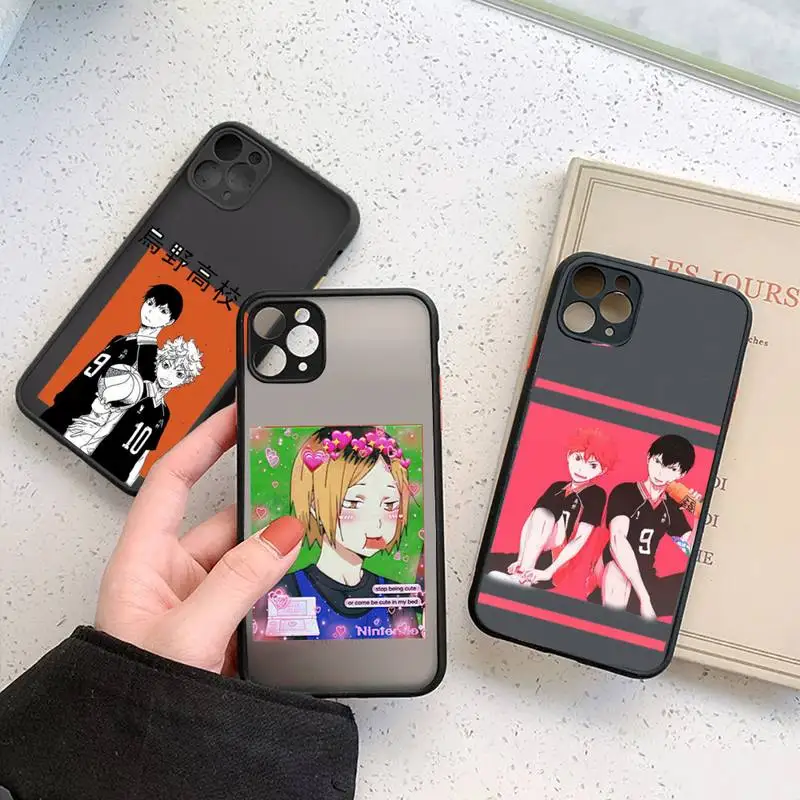 

haikyuu Phone Case For iphone 13 12 11 7 8 plus mini x xs xr pro max matte transparent cover