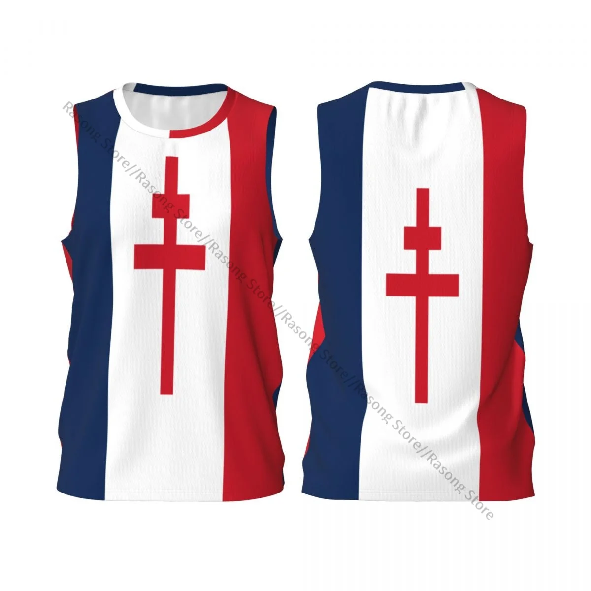Баскетбольная майка для старшей школы французский флаг Мужская игровая футболка
