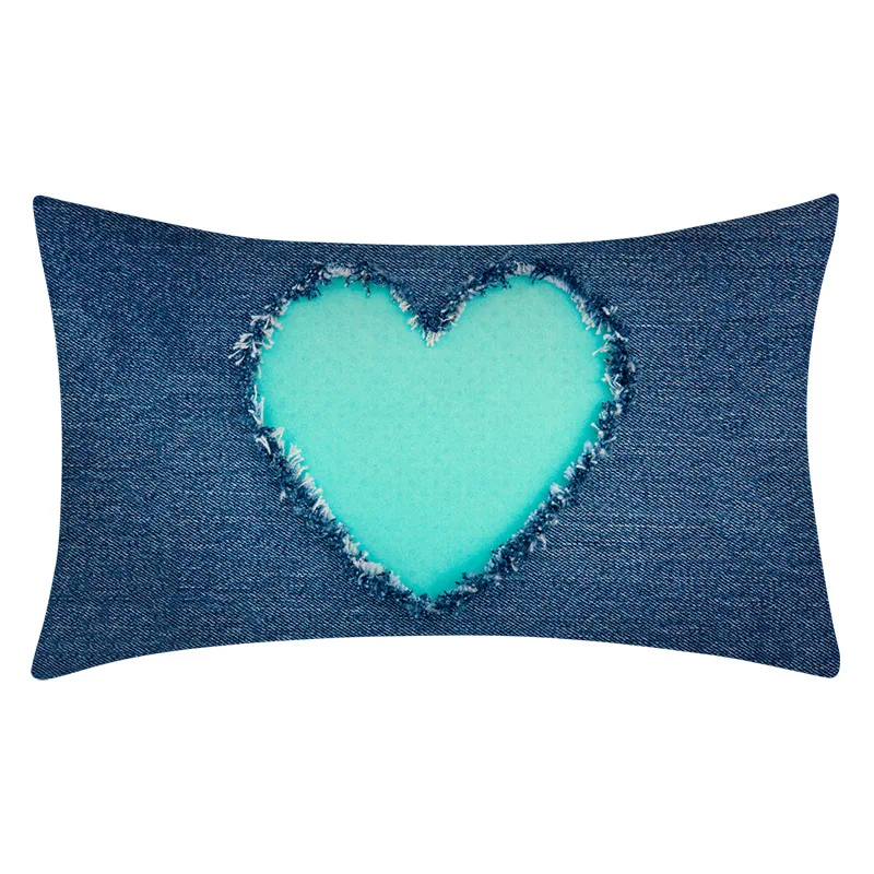 

Decoration Cushion Duck Pillow Cover Lumbar Cushion Cover Teal Blue Green Home