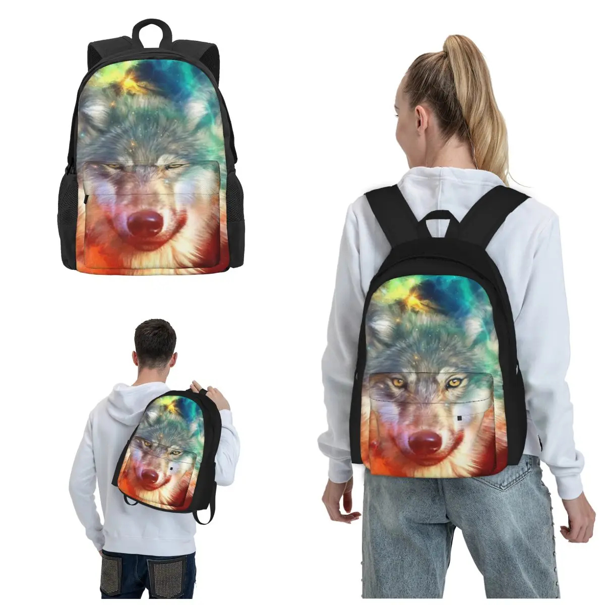 

Wolf Choose A Backpack That Complements Your Personality And Needs School Backpack Teens Bookbag Lightweight