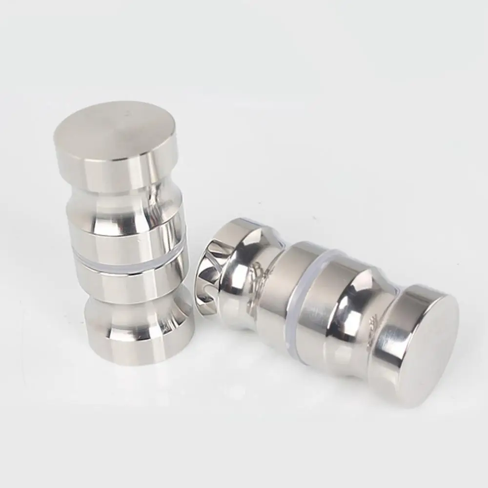 

Stainless Steel Knob Back-to-Back Glass Door Puller Push Bathroom Shower Handle