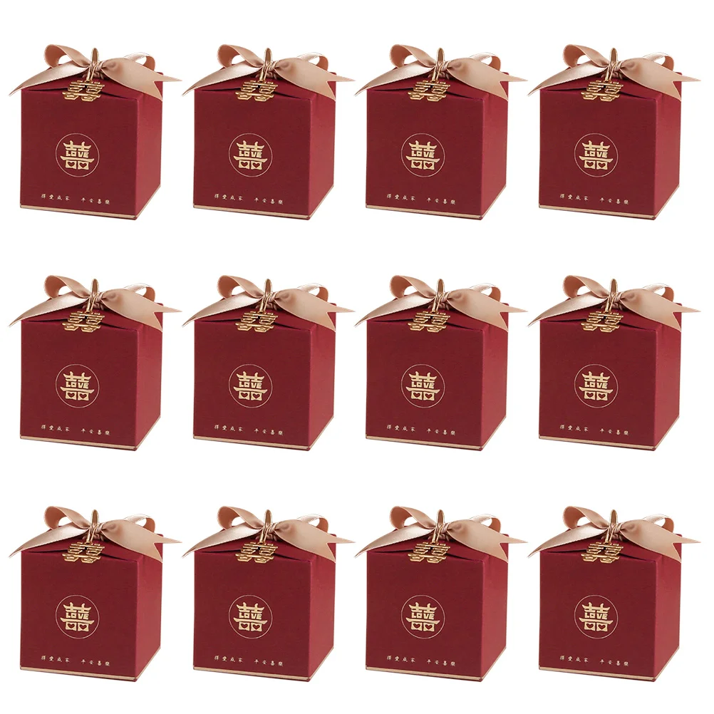 

Wedding Box Boxes Chinese Gift Candy Favor Treat Treats Chocolate Party Bridal Bags Red Goodie Shower Container